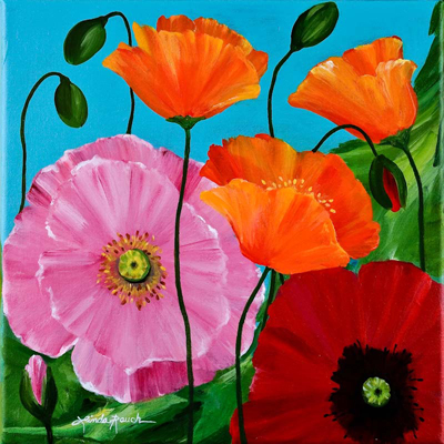 Poppy Parade by artist Linda Rauch